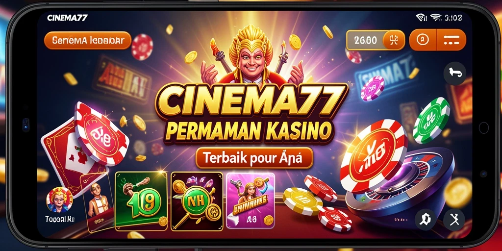 Tampilan aksi gameplay Kasino yang mendebarkan di CINEMA77.