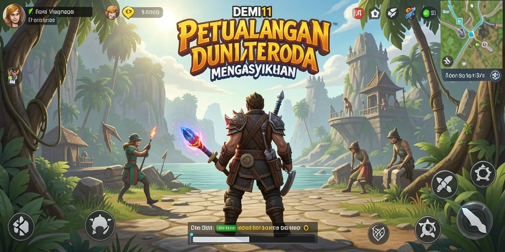Tampilan gameplay <strong>DEMI11</strong> menunjukkan dunia terbuka yang menakjubkan dengan berbagai petualangan.