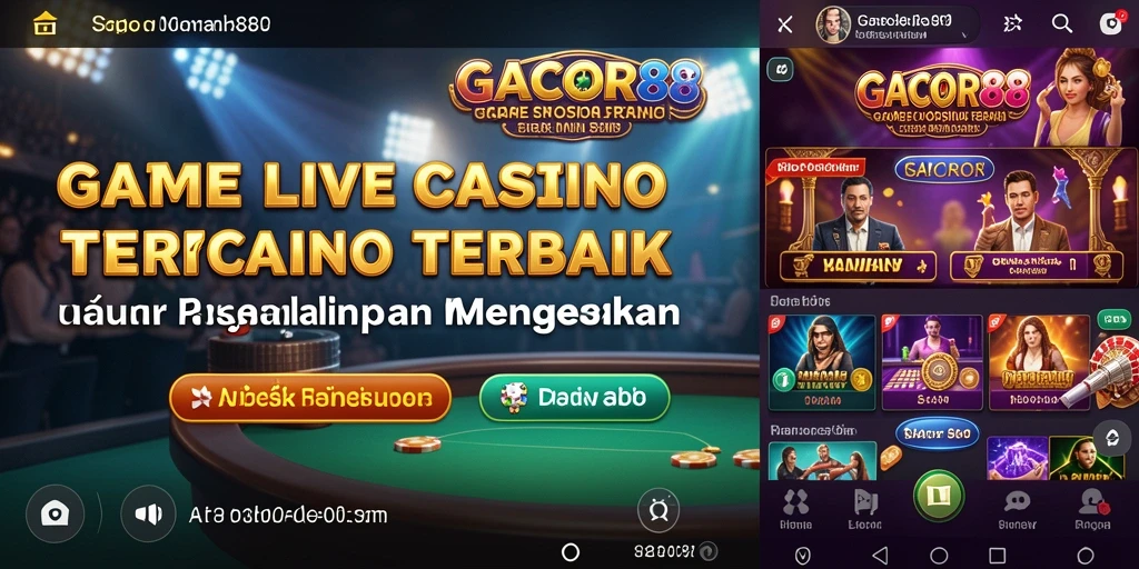 Tampilan utama GACOR88 dengan dealer langsung yang menarik dan interaktif.