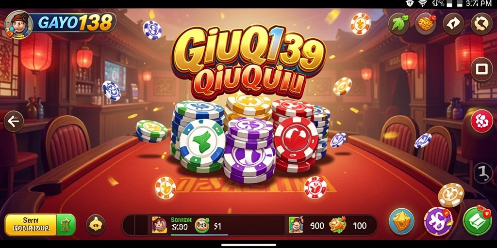 Tampilan gameplay seru dari GAYO138 dalam permainan QiuQiu.