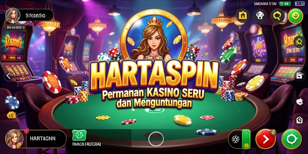 Tampilan gameplay Kasino yang menarik dan interaktif di HARTASPIN.