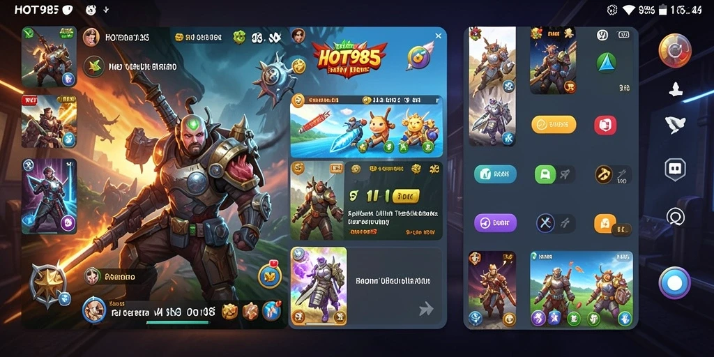 Screenshot utama HOT985 menampilkan antarmuka pengguna yang intuitif dan fitur-fitur yang bermanfaat.