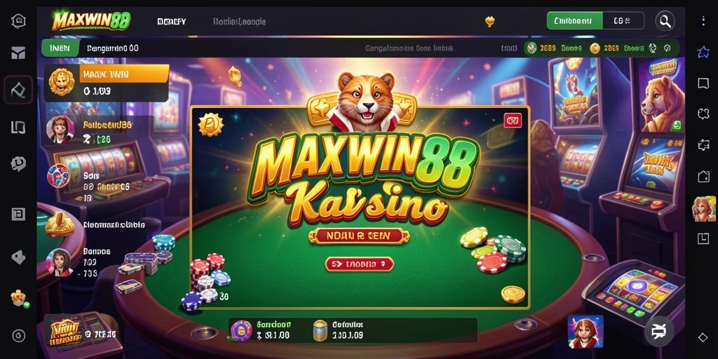 Tampilan menarik dari gameplay Kasino di MAXWIN88.