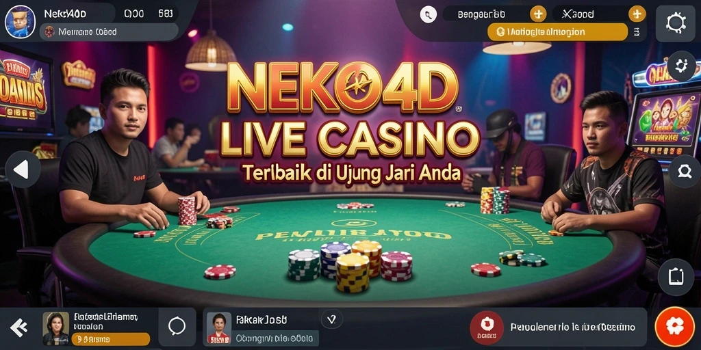 Gameplay menarik NEKO4D di Live Casino dengan dealer langsung.