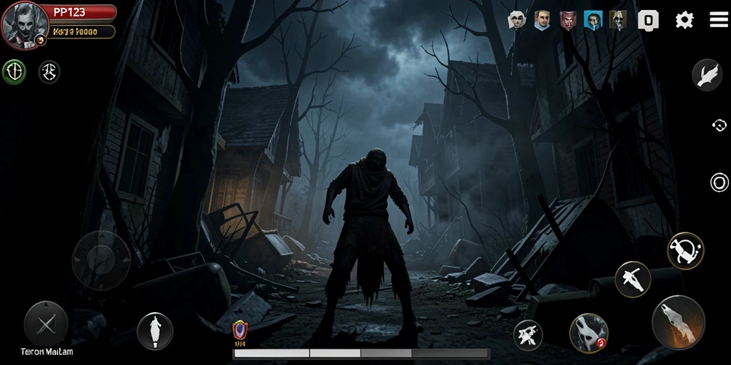 Gameplay PP123: Menyusuri lorong gelap dengan kengerian yang mengintai.