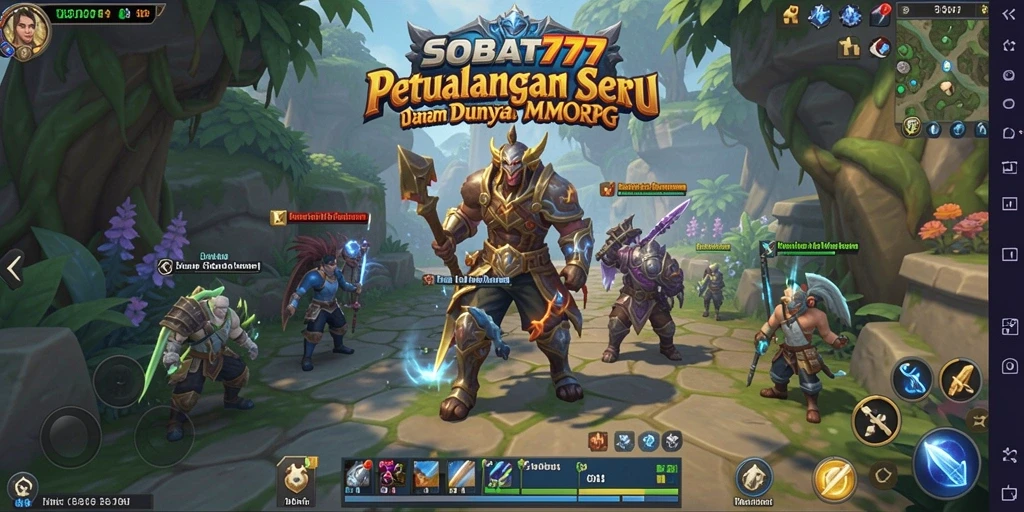 Tangkapan layar gameplay SOBAT777 menampilkan aksi seru dalam petualangan MMORPG.